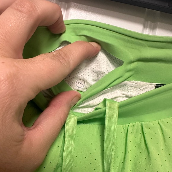 NWT Lululemon Mens Fast and Free Short 6" Lined Scream Green XXL - Picture 6 of 6